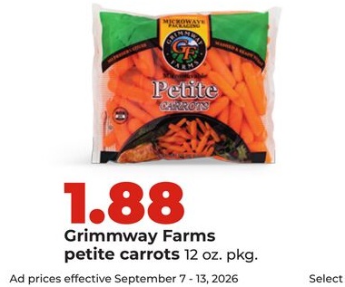 Grimmway Farms petite carrots
