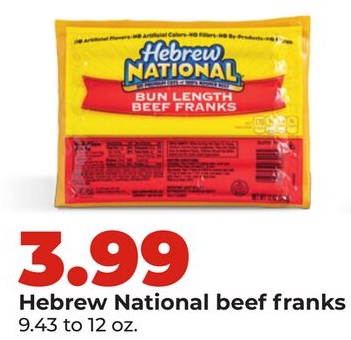 Hebrew National beef franks