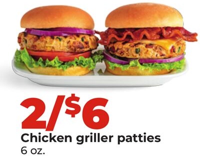 Chicken griller patties