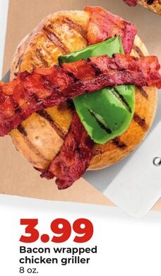 Bacon wrapped chicken griller
