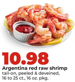 Argentina red raw shrimp