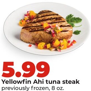 Yellowfin Ahi tuna steak