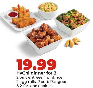 HyChi dinner for 2