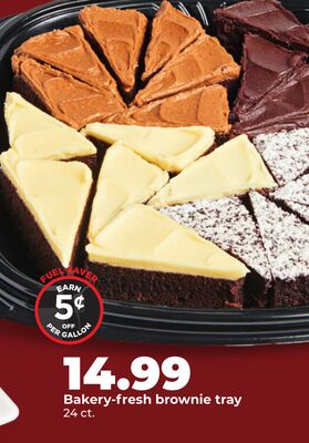 Bakery-fresh brownie tray