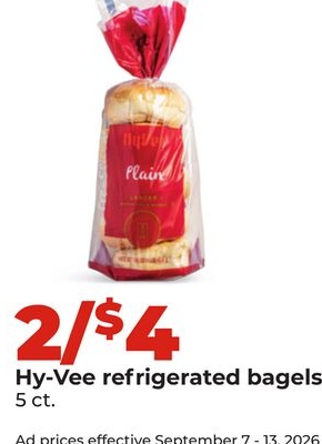Hy-Vee refrigerated bagels