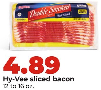 Hy-Vee sliced bacon