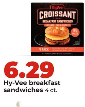 Hy-Vee breakfast sandwiches