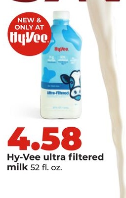 Hy-Vee ultra filtered milk