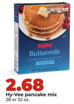 Hy-Vee pancake mix