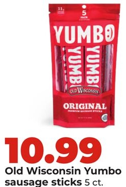 Old Wisconsin Yumbo sausage sticks