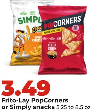 Frito-Lay PopCorners or Simply snacks
