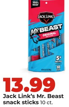Jack Link's Mr. Beast snack sticks