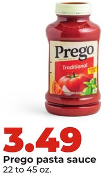 Prego pasta sauce