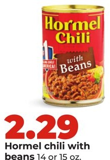Hormel chili with beans