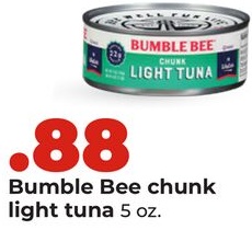 Bumble Bee chunk light tuna
