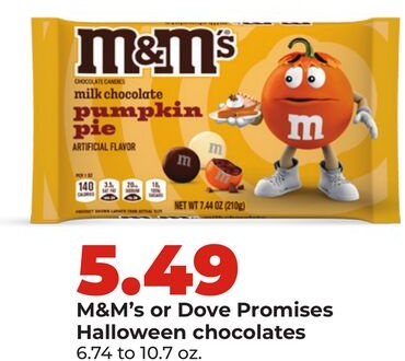 M&M'S or Dove Promises Halloween chocolates