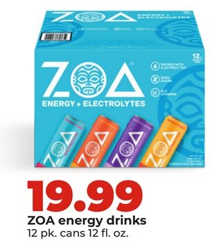 ZOA energy drinks