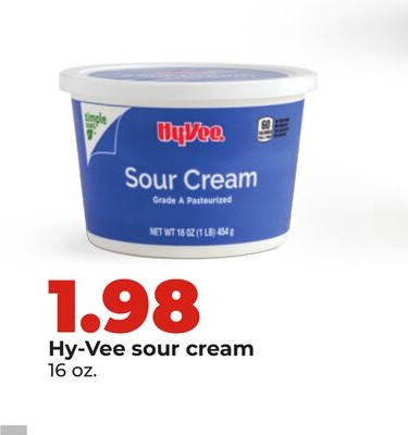 Hy-Vee sour cream