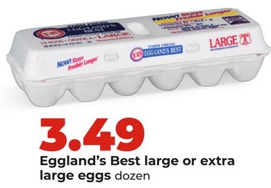 Eggland's Best large or extra large eggs