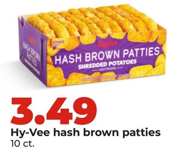 Hy-Vee hash brown patties