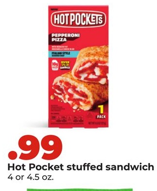Hot Pocket stuffed sandwich
