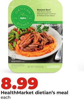 HealthMarket dietian's meal