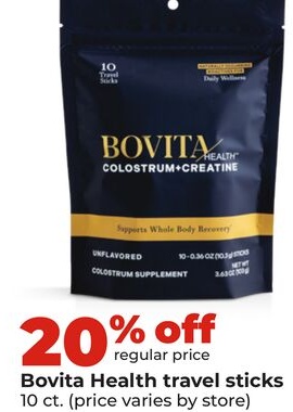 Bovita Health travel sticks