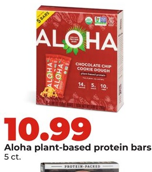 Aloha plant-based protein bars