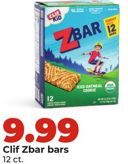 Clif Zbar bars