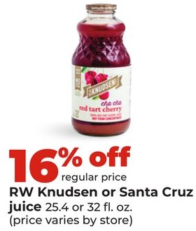 RW Knudsen or Santa Cruz juice