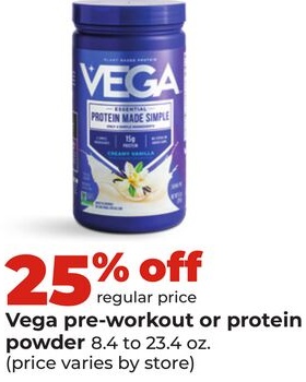 Vega pre-workout or protein powder