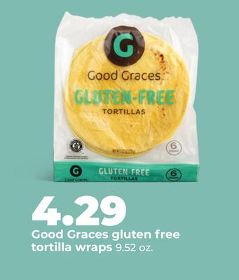 Good Graces gluten free tortilla wraps