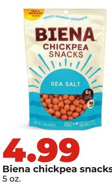 Biena chickpea snacks