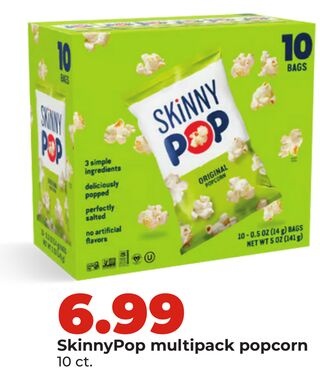 SkinnyPop multipack popcorn