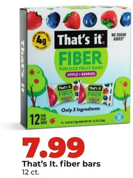 That's it. fiber bars