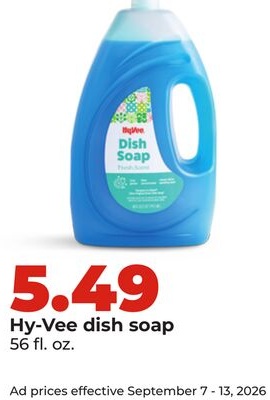 Hy-Vee dish soap