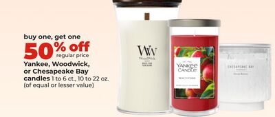 Yankee, Woodwick, or Chesapeake Bay candles