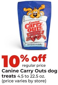 Canine Carry Outs dog treats
