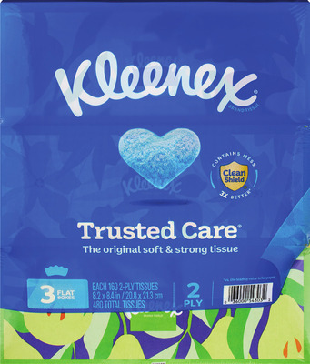 Kleenex tissues 3-4 pk.