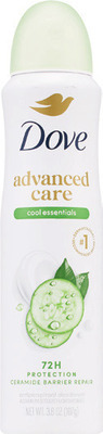 Dove deodorant or dry sprays (excludes twin pk., whole body and MEN+Care).