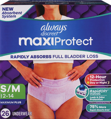 ANY Always Discreet underwear