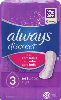 ALL Always Discreet liners or light pads