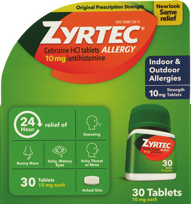 Adult Zyrtec 24-35 ct., Allergen Shield spray 200 ct., children's 8 oz or 24 ct. (excludes ALL products with pseudoephedrine or ephedrine).