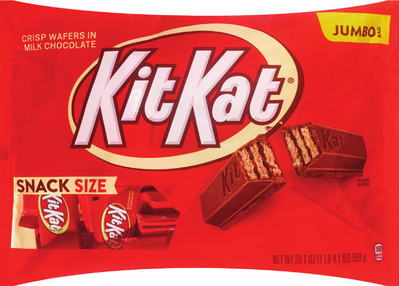 Hershey's jumbo snack size 14.4-20.1 oz or Mars jumbo fun size 18.28-18.71 oz.