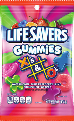 Life Savers bags 2.75-7 oz, Skittles 5.7-9 oz, M&M's 4.5-5 oz or Altoids 1.76 oz.