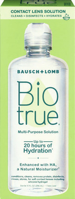 ALL Biotrue or Blink eye care.