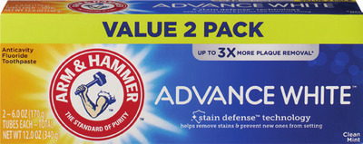 ALL Arm & Hammer Advance White, Peroxicare 2 pk., 6 oz, plus TheraBreath 5.5 oz, Complete Care 6 oz or Essentials/Enamel Defense 4.3 oz paste.