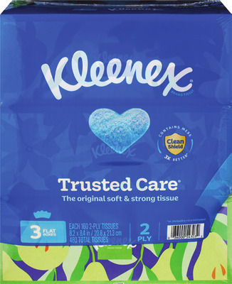 Kleenex tissues 3-4 pk
