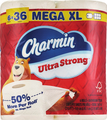 Charmin Ultra 6 mega XL rolls