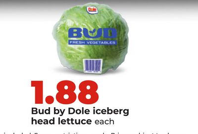 Bud by Dole iceberg head lettuce